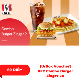[UrBox Voucher] KFC Combo Burger Zinger 2A 